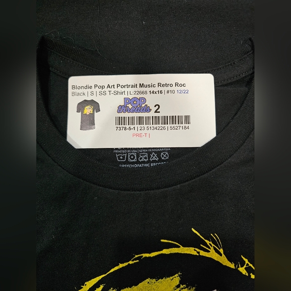 Blondie Retro 80s Music Mens Small Graphic T-shirt. New - Picture 3 of 3